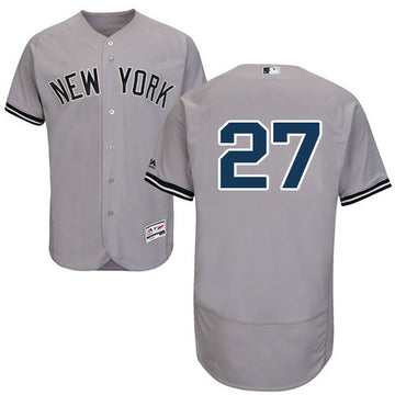 Austin Romine New York Yankees gray jersey