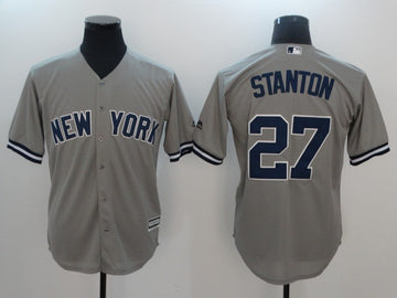 Giancarlo Stanton New York Yankees gray jersey