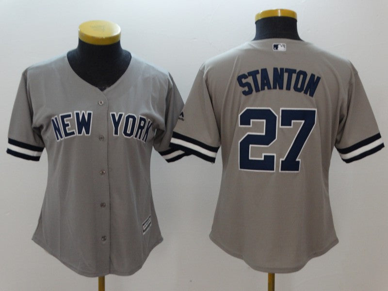 Giancarlo Stanton New York Yankees gray jersey