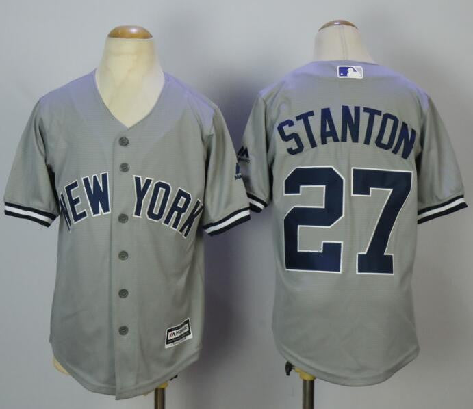 Giancarlo Stanton New York Yankees gray jersey