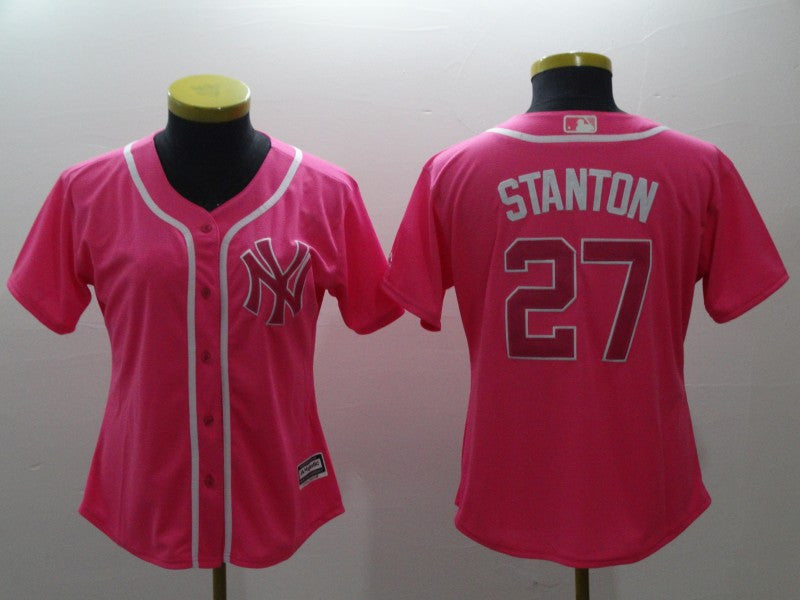 Giancarlo Stanton New York Yankees red jersey