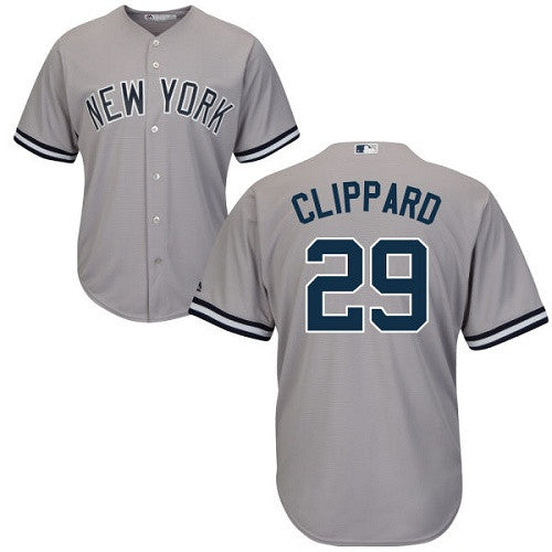 Tyler Clippard New York Yankees gray jersey
