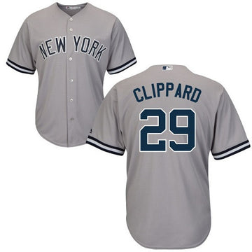 Tyler Clippard New York Yankees gray jersey