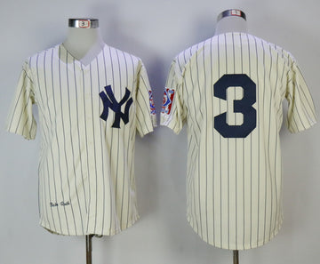 Babe Ruth New York Yankees cream jersey