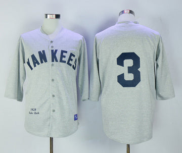 Babe Ruth New York Yankees grey Throwback jersey