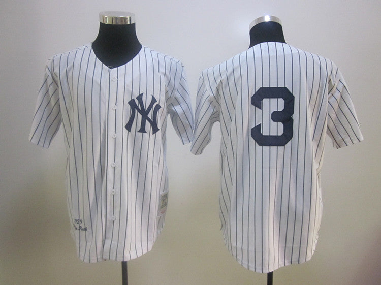 Babe Ruth New York Yankees white Throwback jersey