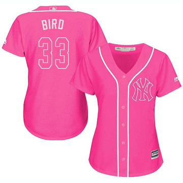 Greg Bird New York Yankees pink jersey