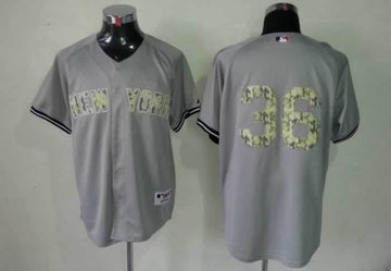 Youkilis Grey New York Yankees camo Camo jersey