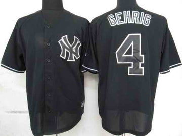 Gehrig New York Yankees black Fashion jersey