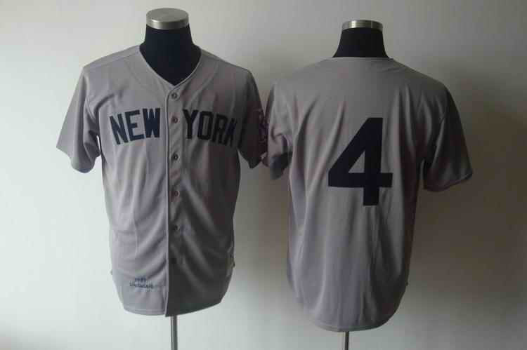 Lou Gehrig New York Yankees grey jersey