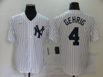 Lou Gehrig New York Yankees white jersey