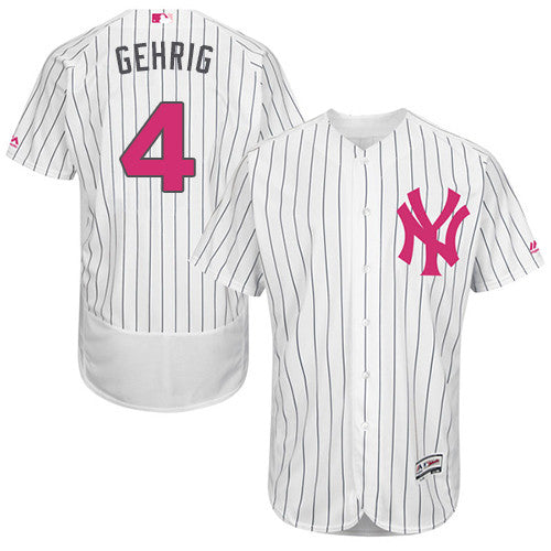 Lou Gehrig New York Yankees white jersey