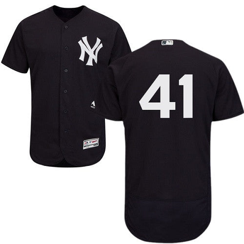 Randy Johnson New York Yankees navy jersey