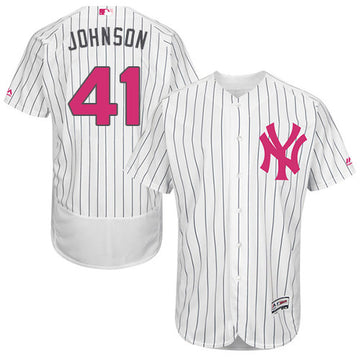Randy Johnson New York Yankees white jersey