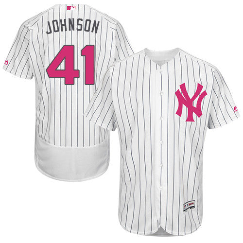 Randy Johnson New York Yankees white jersey
