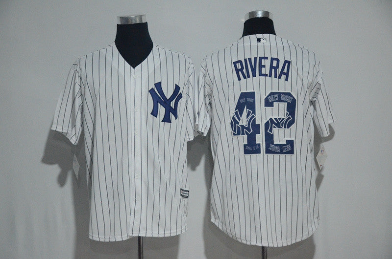 Mariano Rivera New York Yankees white jersey