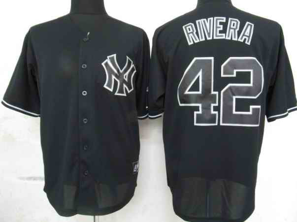 Rivera New York Yankees black Fashion jersey