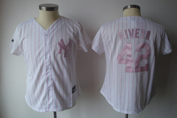 Rivera White New York Yankees pink jersey