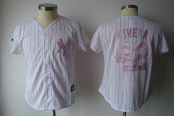 Rivera White New York Yankees pink jersey