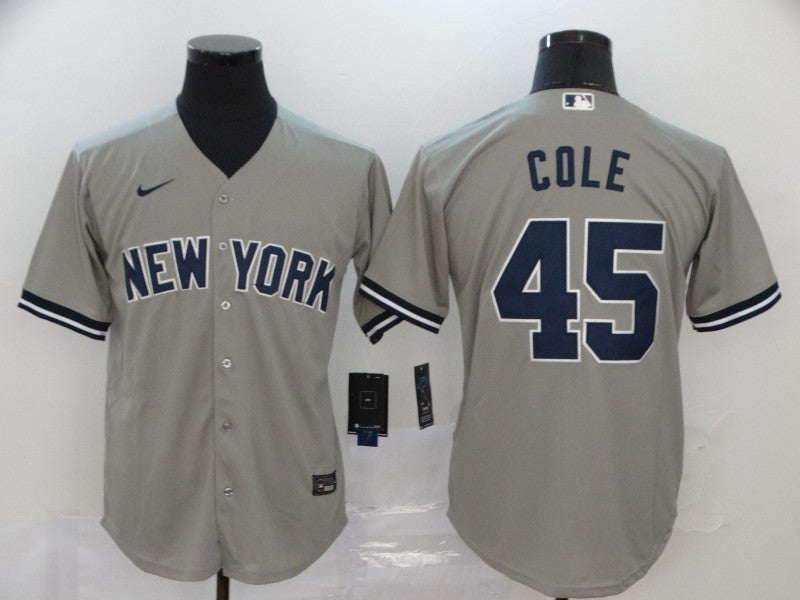 Gerrit Cole New York Yankees gray jersey