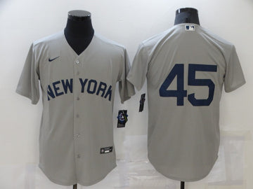 Gerrit Cole New York Yankees gray jersey