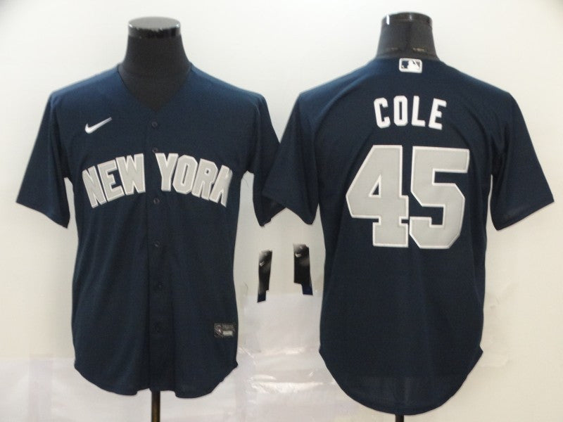 Gerrit Cole New York Yankees navy jersey