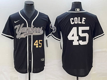 Gerrit Cole Number New York Yankees black jersey