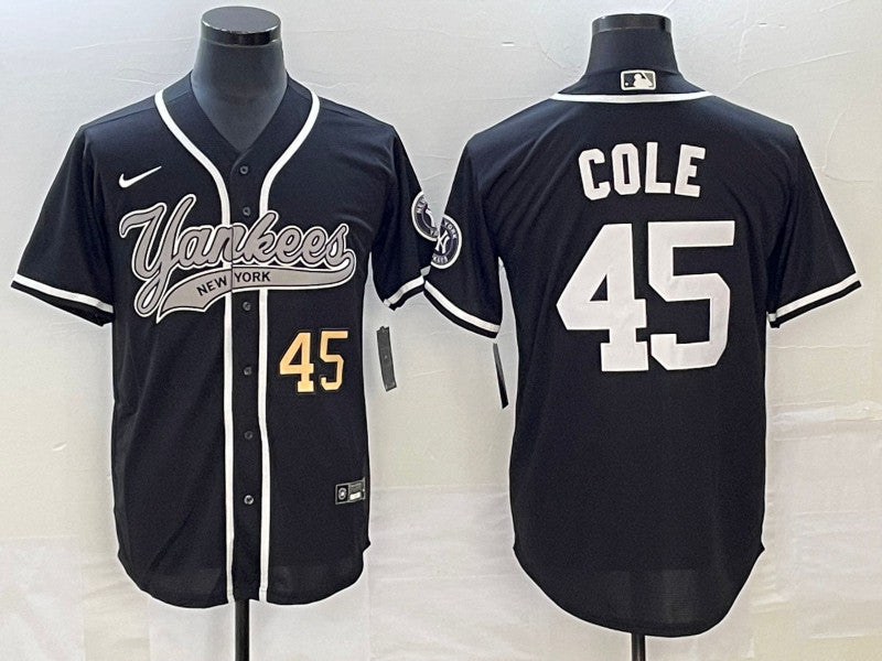 Gerrit Cole Number New York Yankees black jersey