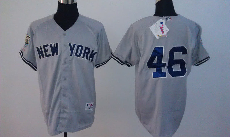Pettitte New York Yankees grey jersey