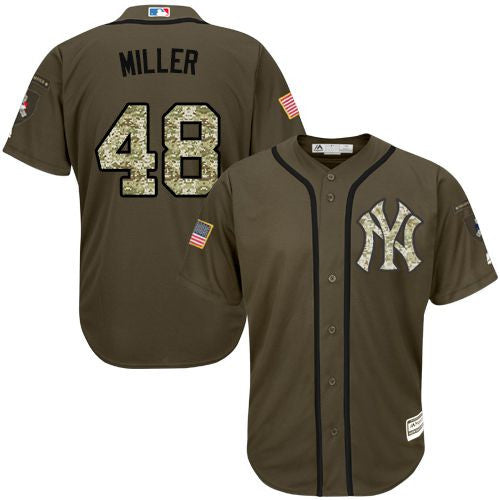 Andrew Miller New York Yankees green Salute To Service jersey