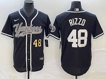 Anthony Rizzo Number New York Yankees black jersey