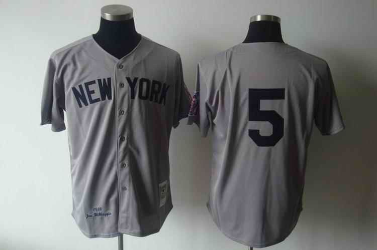 Dimaggio New York Yankees grey jersey