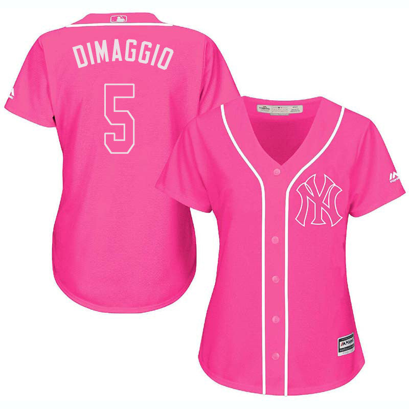 Joe Dimaggio New York Yankees pink jersey