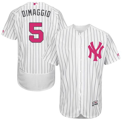 Joe DiMaggio New York Yankees white Authentic jersey