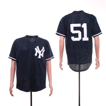 Bernie Williams New York Yankees navy jersey