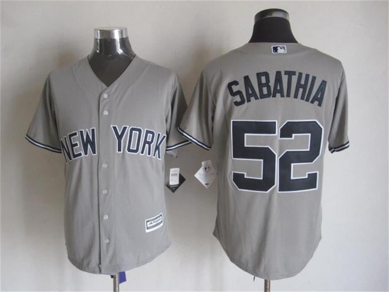 CC Sabathia New York Yankees grey jersey