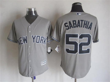 CC Sabathia New York Yankees grey jersey