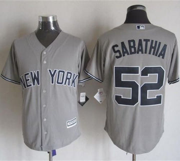 C.C. Sabathia New York Yankees grey jersey