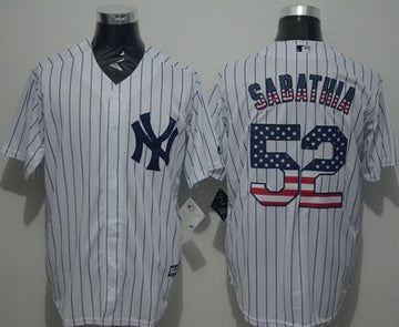 C.C. Sabathia New York Yankees white Fashion jersey
