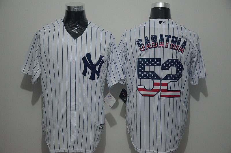 CC Sabathia New York Yankees white jersey