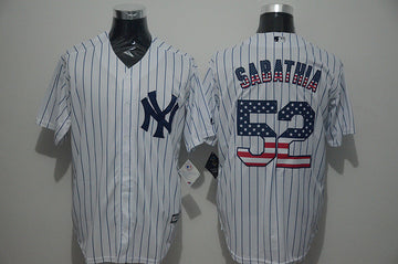 CC Sabathia New York Yankees white jersey