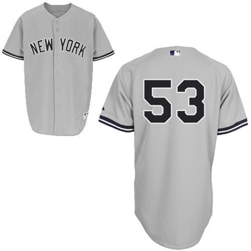 Austin Romine New York Yankees grey jersey