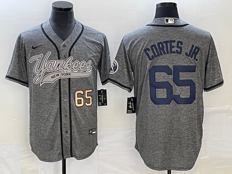 Nestor Cortes Jr Number New York Yankees gray jersey