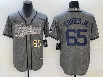 Nestor Cortes Jr Number New York Yankees gray jersey