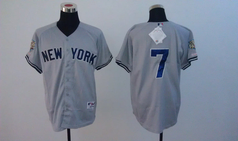Mantle New York Yankees grey jersey