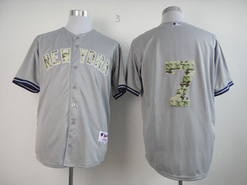 Mantle Grey New York Yankees camo Camo jersey