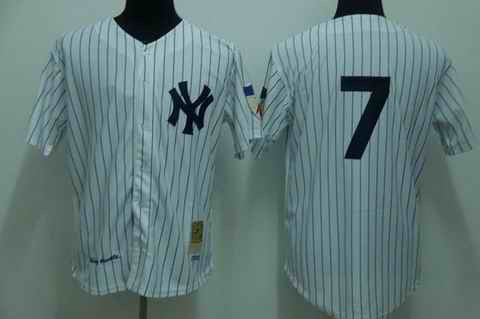 Mantle New York Yankees white jersey