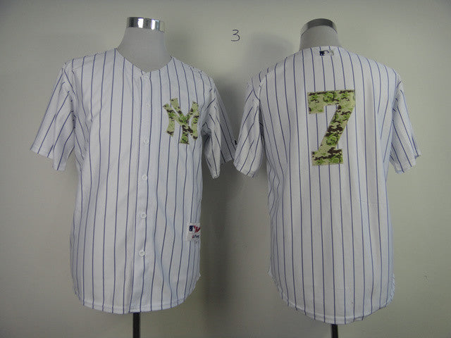 Mantle New York Yankees white Camo jersey