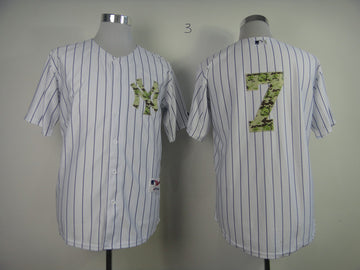 Mantle New York Yankees white Camo jersey