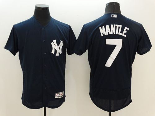 Mickey Mantle New York Yankees navy Authentic jersey